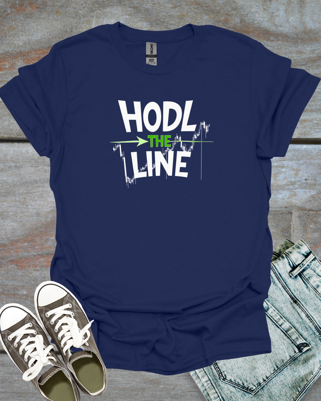 HODL THE LINE Unisex T-Shirt