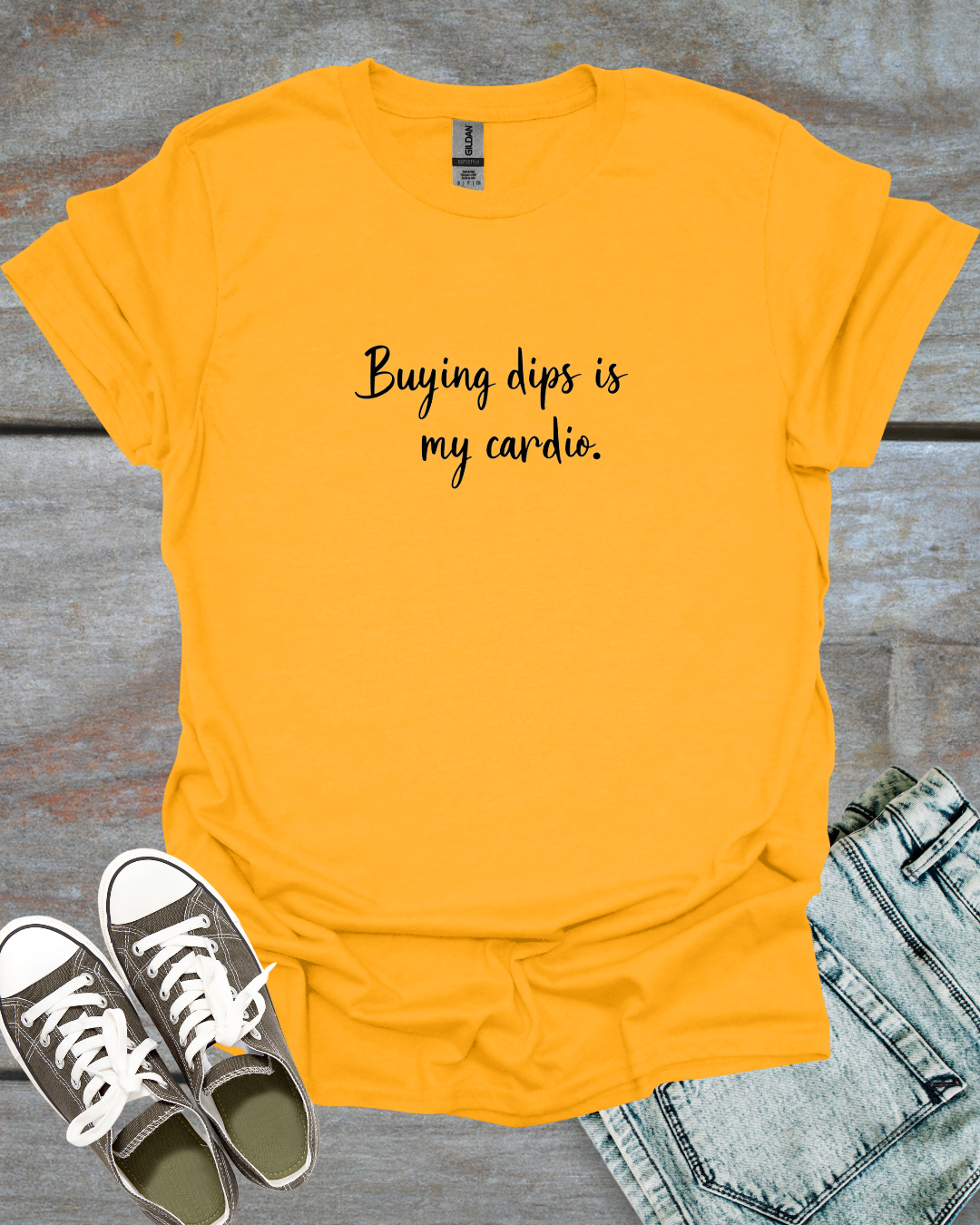 Buying dips, my cardio T-Shirt