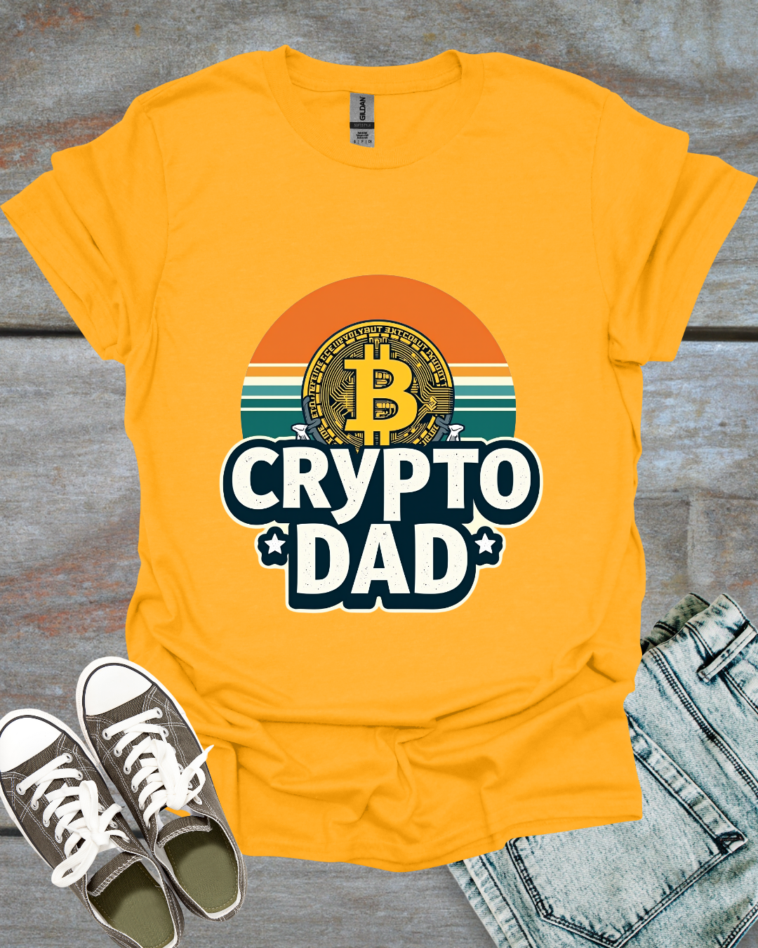 Retro Crypto Dad T-Shirt