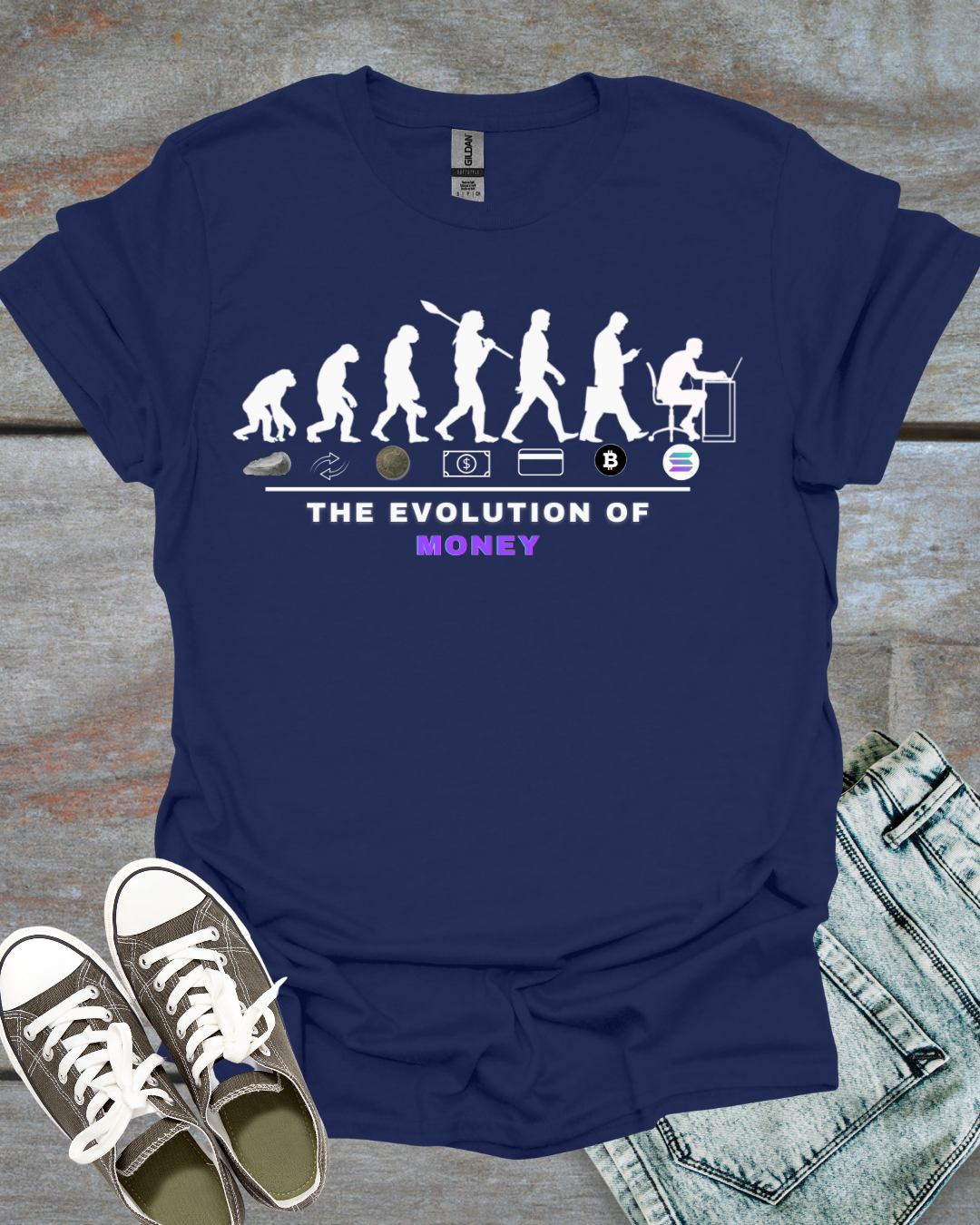 Evolution of money T-shirt