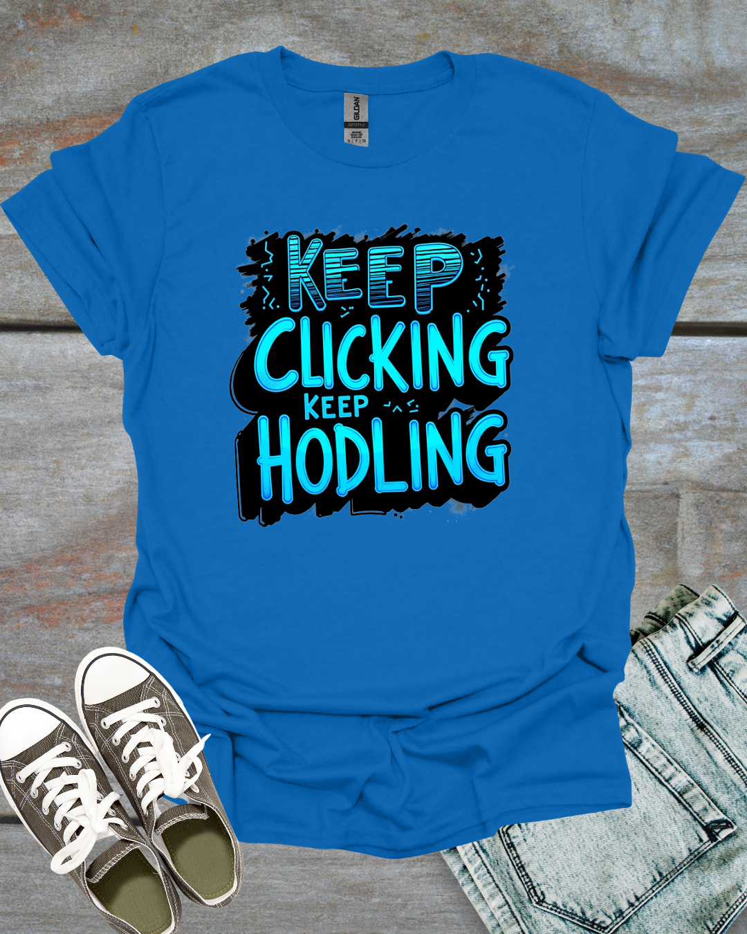 Keep Clicking, Keep HODLing Unisex T-Shirt