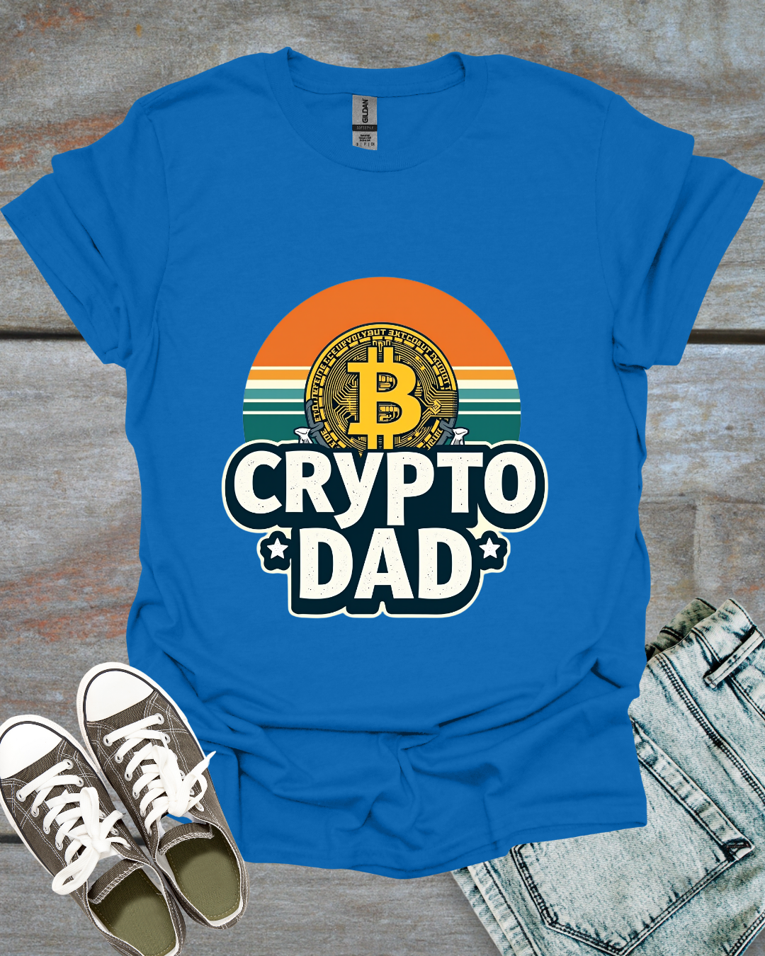 Retro Crypto Dad T-Shirt