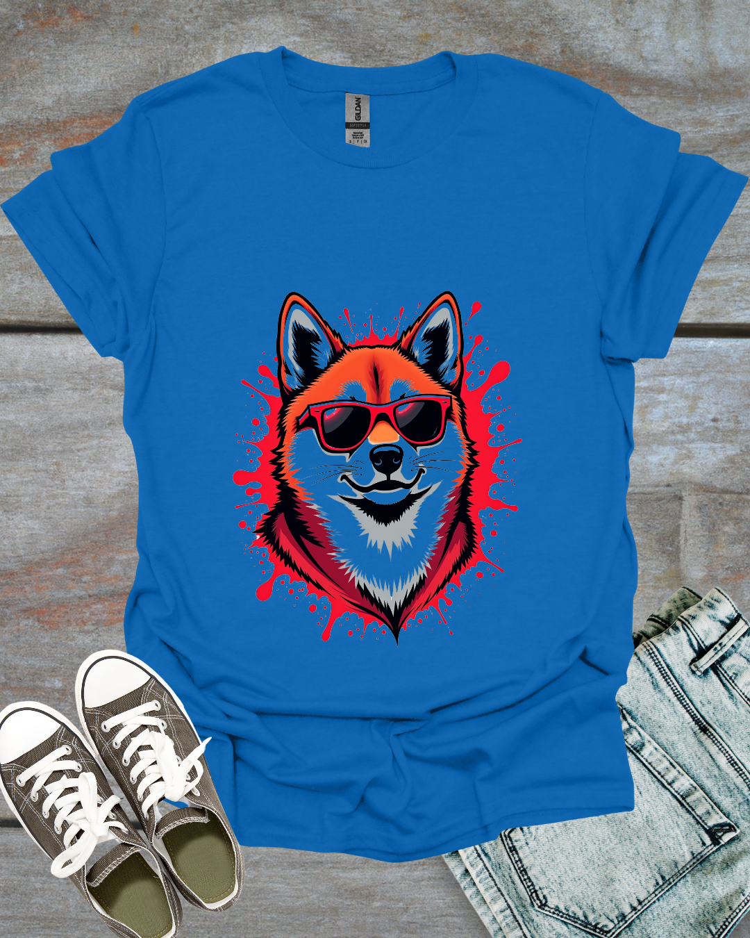 Graffiti Shiba Inu T-Shirt