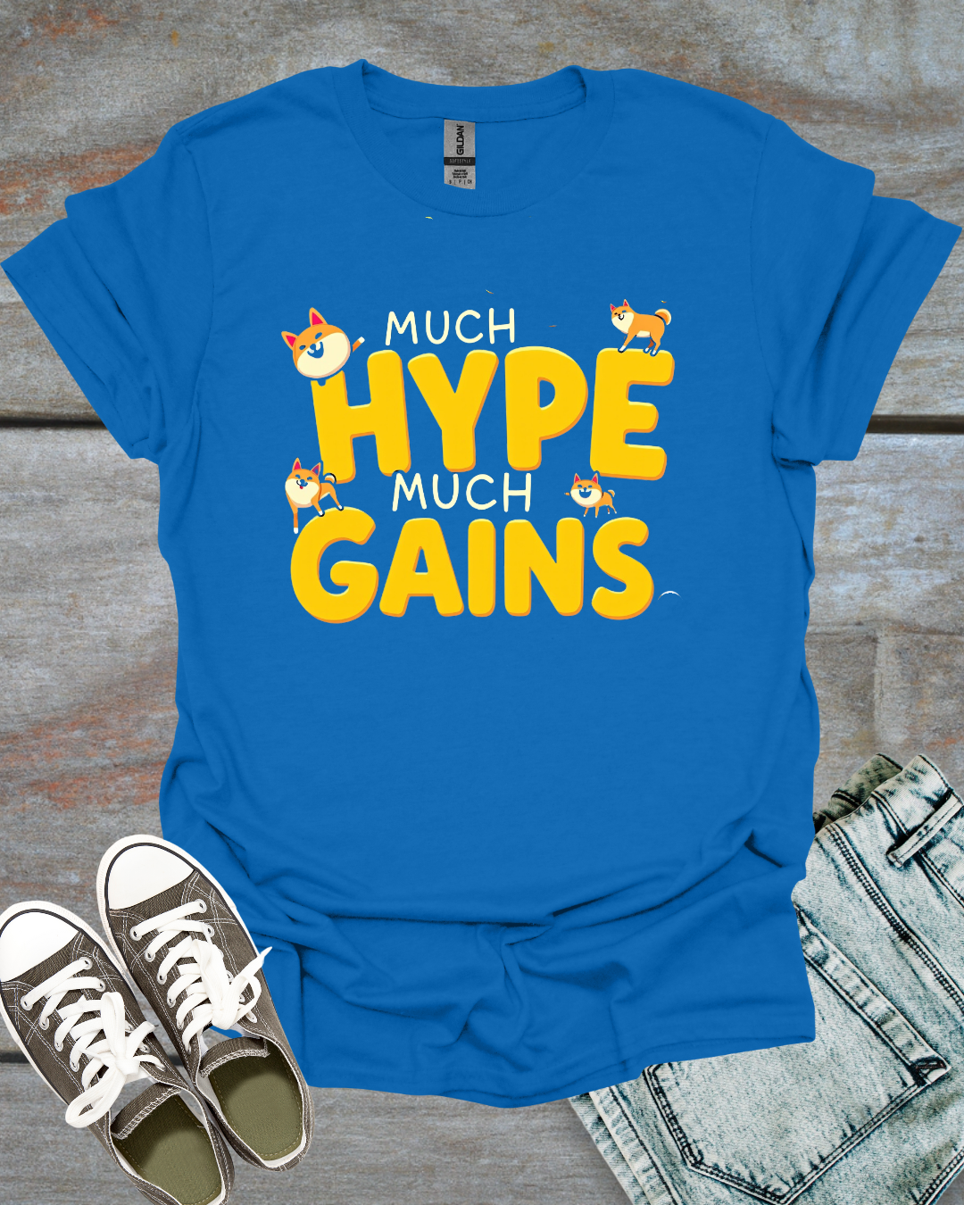 T-Much Gains Dogecoin T-Shirt