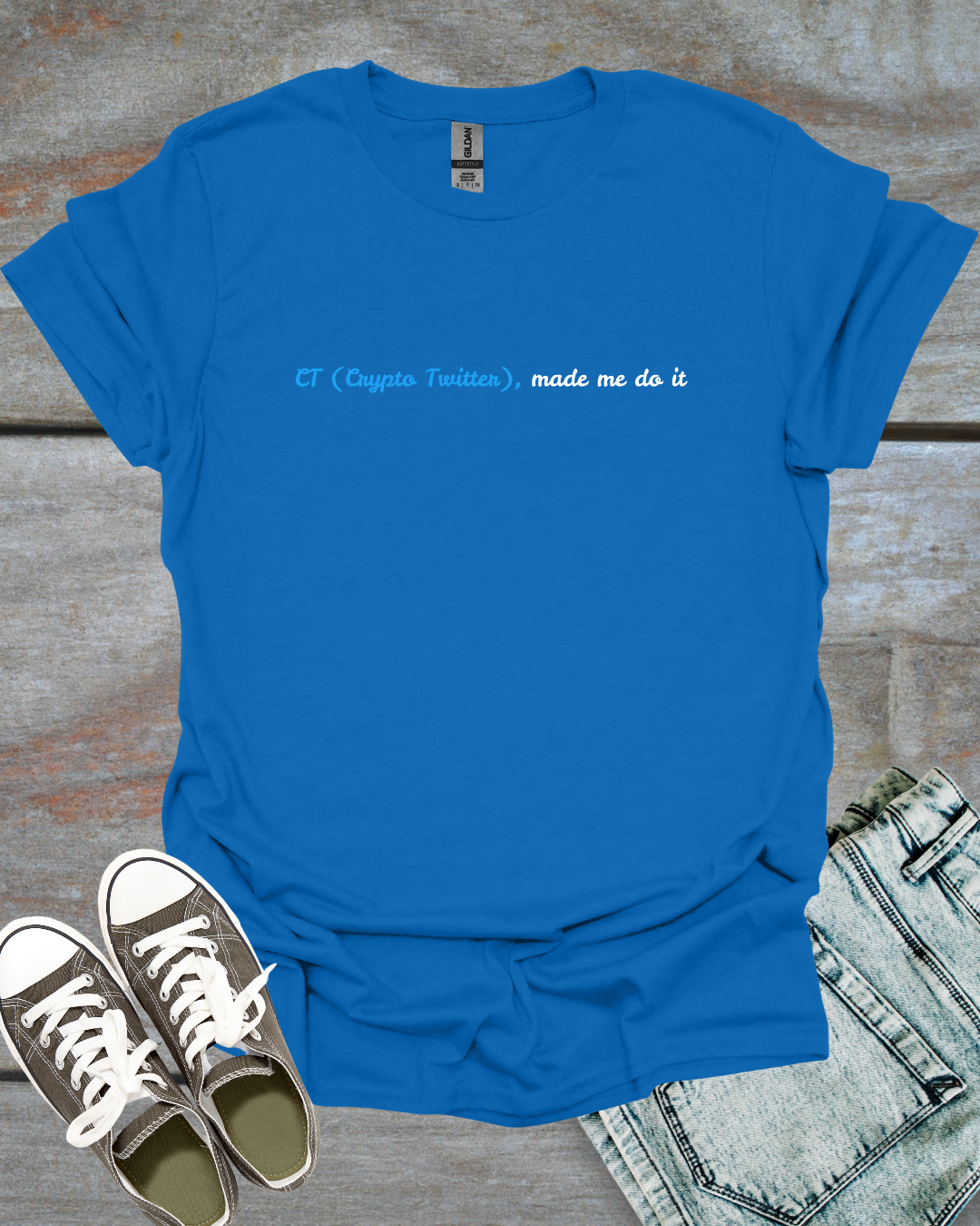 Crypto Twitter made me do it T-Shirt