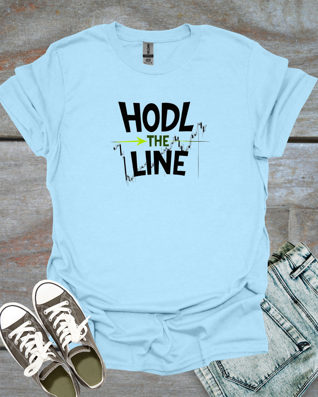 HODL THE LINE Unisex T-Shirt